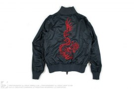 Bonsai Camo Dragon Embroidered Ribbed Tech Jacket by Maharishi