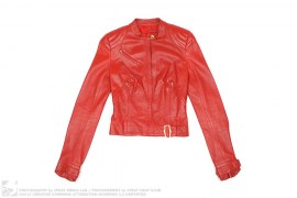 Leather Motorcycle Jacket by Christian Dior
