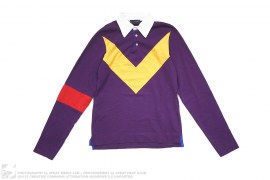 Rugby Lord Crest Long SLeeve Polo Shirt by DSquared