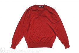 Merino Wool Cashmere Blend V-Neck Sweater by Neiman Marcus