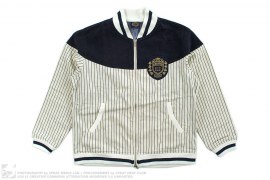 Striped Cotton Canvas Varsity Jacket by BBC/Ice Cream
