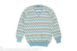 Multicolored Zig Zag Knit Sweater by Missoni