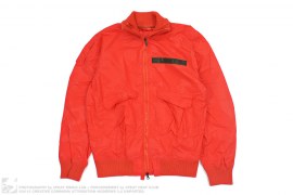 Bright Red Jacquard Print Nylon Jacket by Maharishi