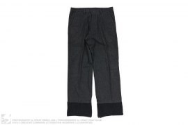 Loose Fit Wool Nylon Pants by Messagerie