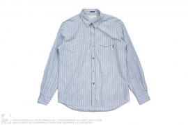 Striped Stitched Long Sleeve Button Up by Neighborhood