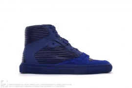 Leather Pleated High Top Sneakers Violet by Balenciaga