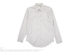 Grid Pattern Button Down Shirt by Yves Saint Laurent