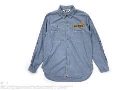 Busy Opertr Chambray Ops Button Up by A Bathing Ape