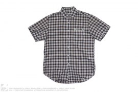 Embroidered SS Plaid Button Down Shirt by A Bathing Ape