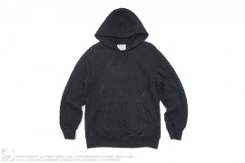 Diamond Quilted Pullover Hoodie by Umit Benan