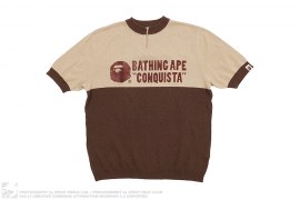 Two Tone Short Sleeve Cycles Sweater by A Bathing Ape