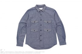 Wind Cruiser 4 Pocket Selvedge Chambray Button Up Shirt by Nanamica