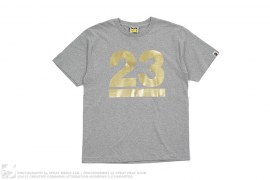 NW23 Gold Foil Logo Tee by A Bathing Ape