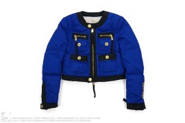 Gold Accent Short Down Jacket by DSquared