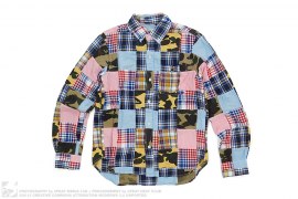 Patchwork Button Up Shirt by A Bathing Ape