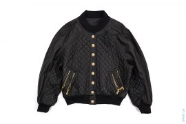 Quilted Lamb Leather Jacket by Balmain