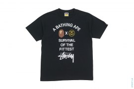 Survival Of The Fittest Capsule Tee by A Bathing Ape x Stussy