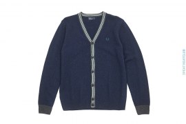 Lambswool Cardigan by Fred Perry