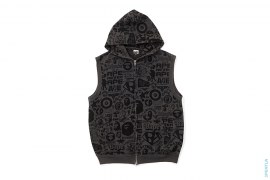 Logo Collage Sleeveless Hoodie by A Bathing Ape