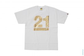 21st Anniversary Foil Tee by A Bathing Ape