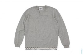 Chomper Bottom V-Neck Knit Sweater by OriginalFake