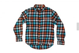 Plaid Chomper Pocket Button-Up Shirt by OriginalFake