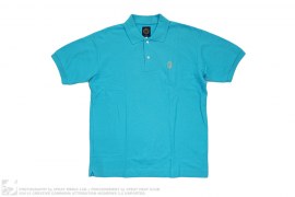 Embroidered Helmet Moonman Pique Polo by BBC/Ice Cream