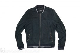 Perforated Suede Blouson Jacket by Dolce & Gabbana
