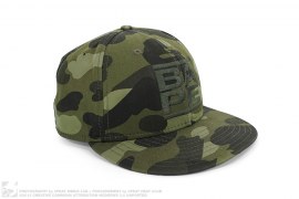 Color Camo Run DMC Logo Fitted by A Bathing Ape