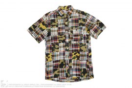 1st Camo Patchwork Short Sleeve Button-up by A Bathing Ape