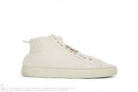 Pleated Leather Trainers by Balenciaga