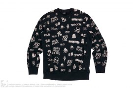 All Of Over Print Crewneck by SSUR x Been Trill