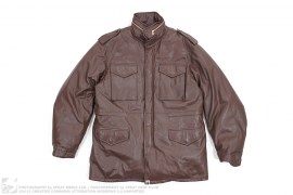All Leather Sheepskin M65 Down Jacket by A Bathing Ape