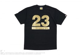 NW23 Gold Foil Logo Tee by A Bathing Ape