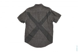 Chambray X Backside Short Sleeve Button-Up Shirt by OriginalFake