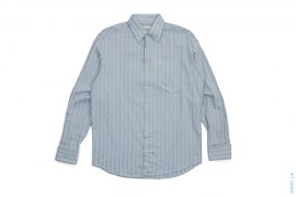 Striped Button-up Shirt by Perry Ellis
