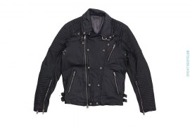 Genuine Lamb Leather Biker Jacket by unbranded
