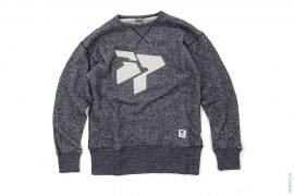Classic Logo Heather Crewneck Sweatshirt by 3peat LA x Ebbets Field