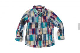 Apehead Camo Accent Patchwork Button-Up Shirt by A Bathing Ape