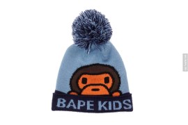 Baby Milo Cuffed Pom Pom Beanie by A Bathing Ape