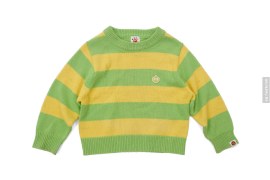 Borg Chest Hit Border Knit Sweater by A Bathing Ape