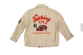 Chain Stitch Logo Work Jacket by A Bathing Ape