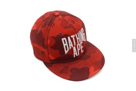 Color Camo Bape Logo Snapback Cap by A Bathing Ape x New Era