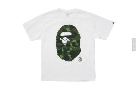Color Camo Big Apehead Tee by A Bathing Ape