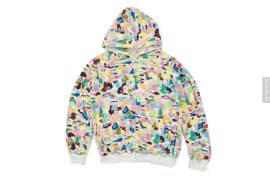 Multi-Camo Terry Full Zip Hoodie by A Bathing Ape