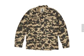 Stone-wash OG Camo Patch Button-Up Shirt by A Bathing Ape