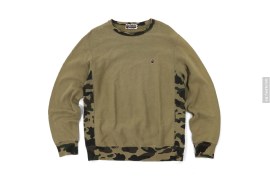 OG Camo Ribbing Crewneck Sweatshirt by A Bathing Ape